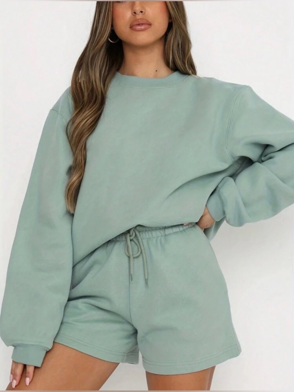Shein Sweatshirt and Shorts Set